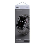 Uniq Aspen flettet rem til Apple Watch 1/2/3/4/5/6/7/8/SE/SE2 44/42/45 mm - Grå