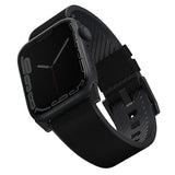 Uniq Straden læder hybrid rem til Apple Watch 1/2/3/4/5/6/7/8/SE/SE2/Ultra 42/44/45/49 mm - sort