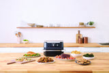 Ninja AF500EU frituregryde Dobbelt 10,4 L Enkeltstående 2470 W Varmluftsteger Sort, Rustfrit stål