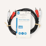 Nedis CAGL24200BK20 lydkabel 2 m 2 x RCA Sort