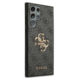 Guess GUHCS22L4GMGGR S908 S22 Ultra szary/grå hardcase 4G Big Metal Logo