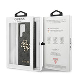 Guess GUHCS22L4GMGGR S908 S22 Ultra szary/grå hardcase 4G Big Metal Logo