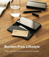 Ringke Folio Signature Flip Leather Case til Samsung Galaxy S22 + (S22 Plus) sort (FSS118R262)