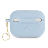 Guess GUAPLSCHSB AirPods Pro cover blue/blue Silicone Charm Heart Collection