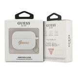 Guess GUAPLSCHSH AirPods Pro cover white/white Silicone Charm Heart Collection