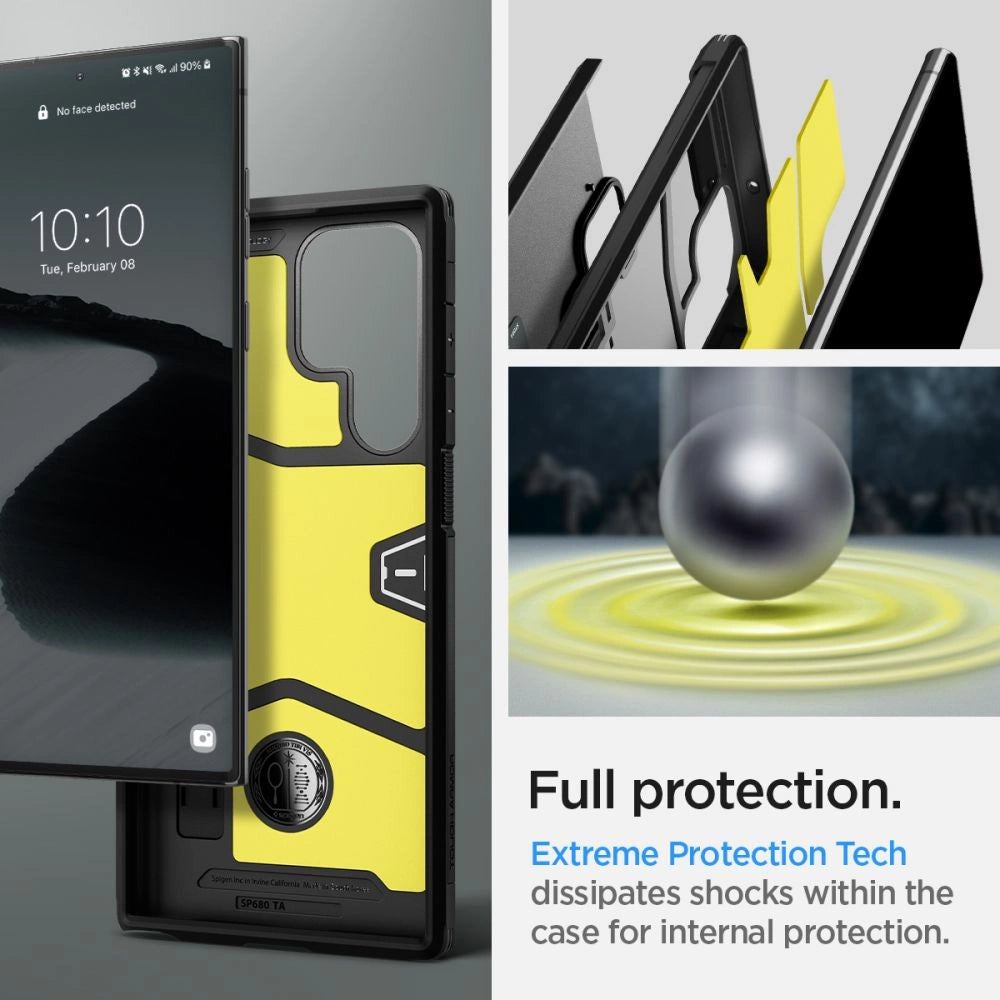 Spigen Tough Armor Case til Samsung Galaxy S22 Ultra - sort