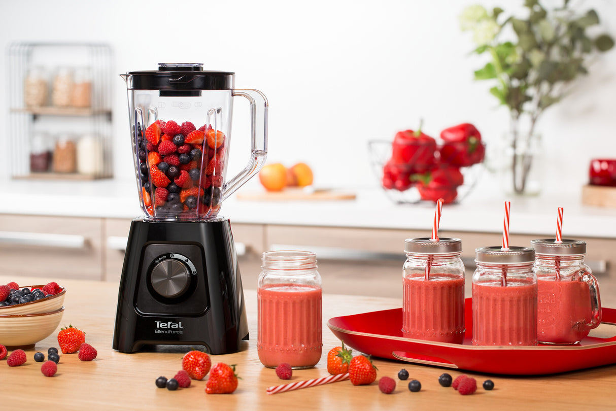 Tefal BlendForce II BL4208 blender 1,25 L Bordplade blender 600 W Sort