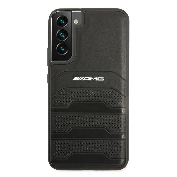 AMG Leather Debossed Lines case for Samsung Galaxy S22+ - black