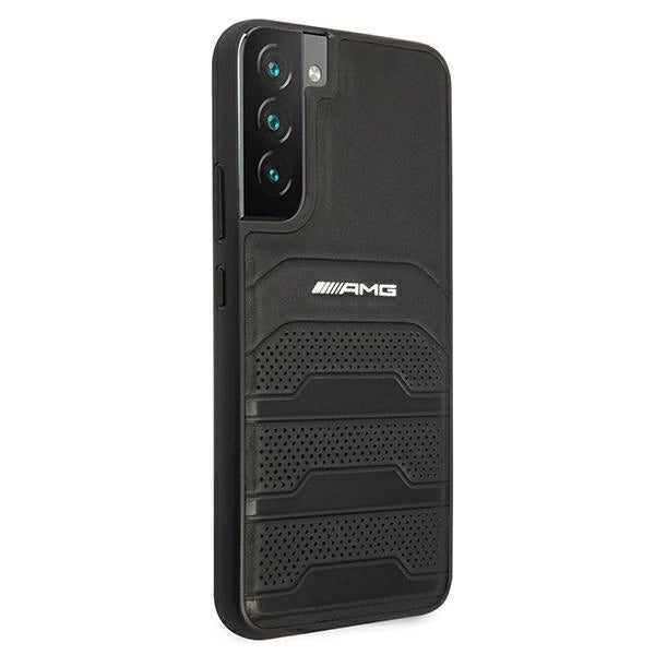 AMG Leather Debossed Lines case for Samsung Galaxy S22+ - black