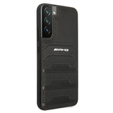 AMG Leather Debossed Lines case for Samsung Galaxy S22+ - black