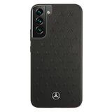 Mercedes Leather Stars Pattern Case for Samsung Galaxy S22+ - Black