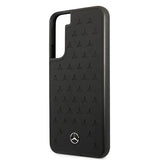 Mercedes Leather Stars Pattern Case for Samsung Galaxy S22+ - Black