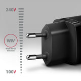 Axagon ACU-PQ20 wall charger QC3.0/AFC/FCP+ PD type-C 20 W - schwarz - USB Typ C Mobiltelefon, Smartphone, SmartWatch, Tablet, Universel Sort Vekselstrøm Hurtig opladning Indendørs