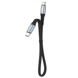 Dudao L10C USB-C - USB-C PD Cable 100W 5A 0.23m - Black