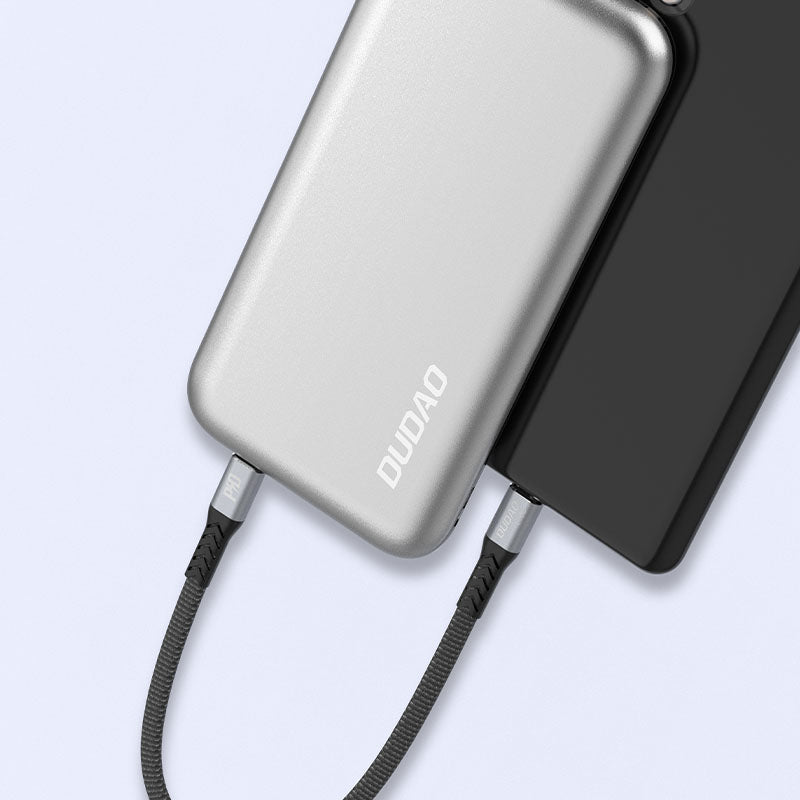 Dudao L10C USB-C - USB-C PD Cable 100W 5A 0.23m - Black