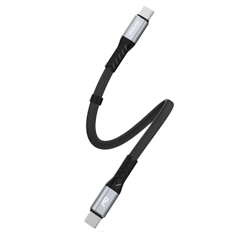 Dudao L10C USB-C - USB-C PD Cable 100W 5A 0.23m - Black