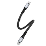 Dudao L10C USB-C - USB-C PD Cable 100W 5A 0.23m - Black