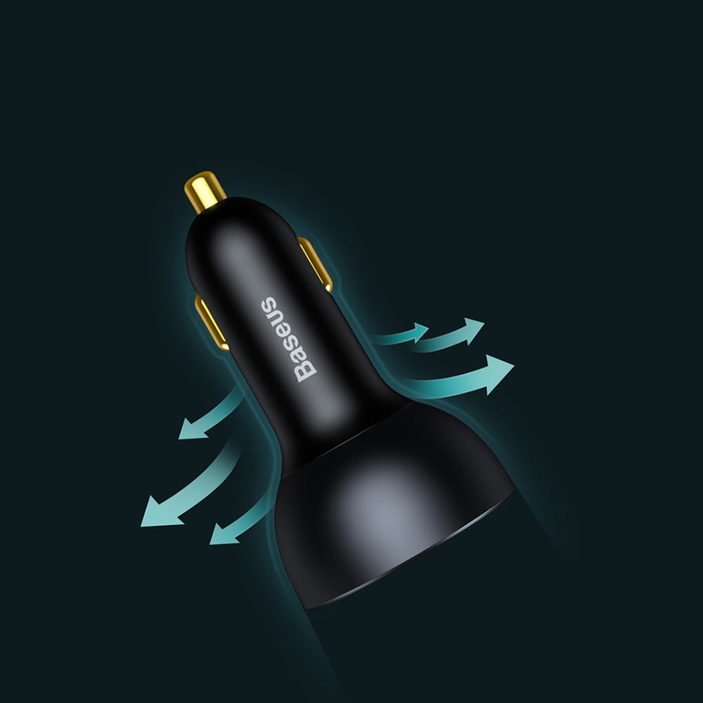 Baseus TZCCZM-0G USB-A / USB-C biloplader 160W PPS / QC 5 / PD - grå