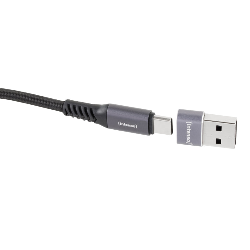 Intenso 7600013 kabel kønsskifter USB-C USB-A Anthracit