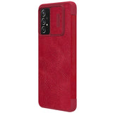 Nillkin Qin læder hylster tilfælde til Samsung Galaxy A73 rød