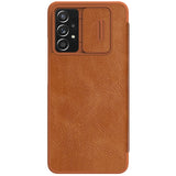 Nillkin Qin læderhylster for Samsung Galaxy A73 brun