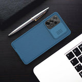 Nillkin CamShield Pro Case Armored Case Cover Camera Protector til Samsung Galaxy A73 Blue