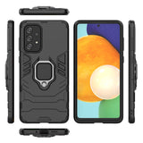 Ring Armor robust hybrid case cover + magnetisk holder til Samsung Galaxy A73 sort