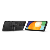 Ring Armor robust hybrid cover + magnetisk holder til Samsung Galaxy A73 sort