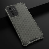 Honeycomb case pansret cover med en gel ramme til Samsung Galaxy A73 sort