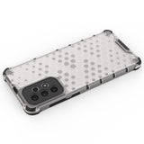 Honeycomb case pansret cover med en gel ramme til Samsung Galaxy A73 blå