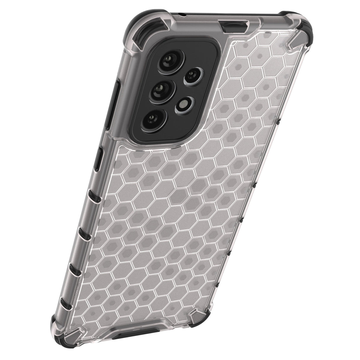 Honeycomb case pansret cover med en gel ramme til Samsung Galaxy A73 blå