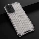 Honeycomb case pansret cover med en gel ramme til Samsung Galaxy A73 blå
