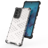 Honeycomb case pansret cover med en gel ramme til Samsung Galaxy A73 gennemsigtig
