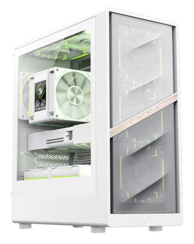 GameMax AERIS 330 MW Mini Tower Hvid