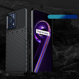 Thunder Case Fleksibel pansret cover til Realme 9 Pro + (9 Pro Plus) sort