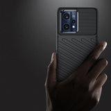 Thunder Case Fleksibel pansret cover til Realme 9 Pro + (9 Pro Plus) sort