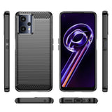 Carbon Case Fleksibel Cover Realme 9 Pro sort
