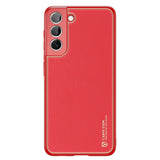 Dux Ducis Yolo elegant cover made of ecological leather for Samsung Galaxy S22 + (S22 Plus) red