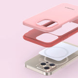 Choetech MFM Anti-drop case Made For MagSafe til iPhone 13 Pro Max pink (PC0114-MFM-PK)