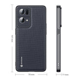 Dux Ducis Fino case cover covered with nylon material Oppo Reno7 Pro 5G black