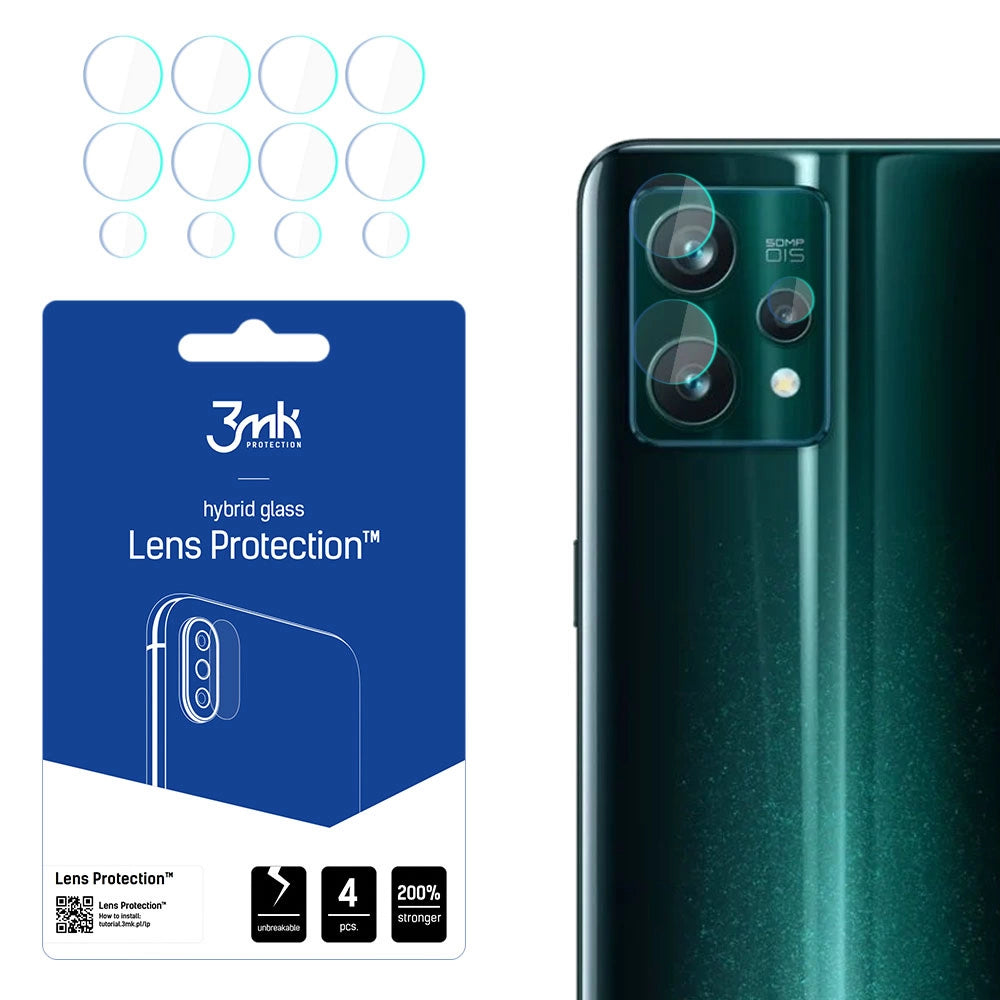 3MK Lens Protect Realme 9 Pro + Kamera objektivbeskyttelse 4 stykker