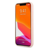 Guess GUHMP13MLSLMGLP iPhone 13 6.1" light pink/light pink hardcase Silicone Script Gold Logo Magsafe