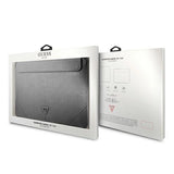 Guess Saffiano Triangle Logo-kasse til en 14" laptop - sølv