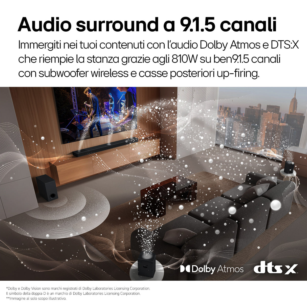 LG S95TR Sort 9.1.5 kanaler 810 W