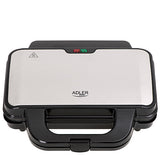 Adler AD 3043 sandwichtoaster 1300 W Sort