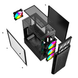 Gembird Fornax 400X Midi Tower Sort