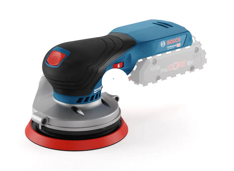 Bosch GEX 18V-125 Professional Excentersliber 10000 rpm 20000 OPM Sort, Blå, Grå, Rød