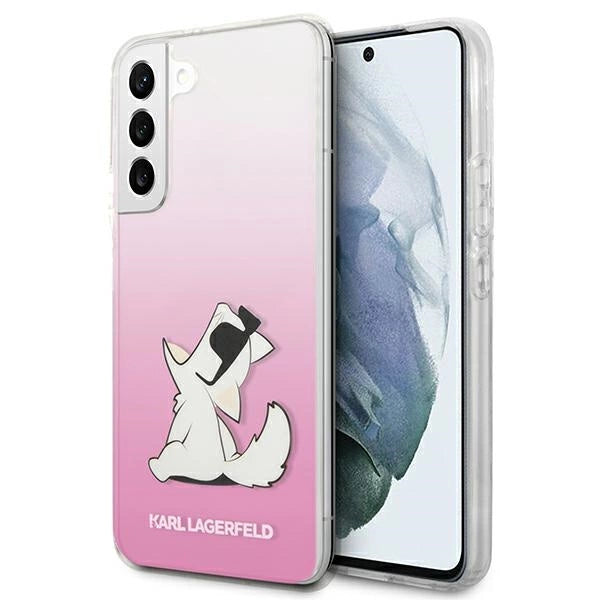 Karl Lagerfeld Choupette Eat Case for Samsung Galaxy S22+ - Pink