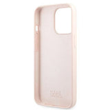 Karl Lagerfeld Silicone Ikonik Karl&Choupette MagSafe Case for iPhone 13 Pro Max - Light Pink