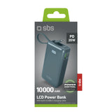 SBS TTBB10000LCDTCPD20A powerbank 10000 mAh Lyse Blå